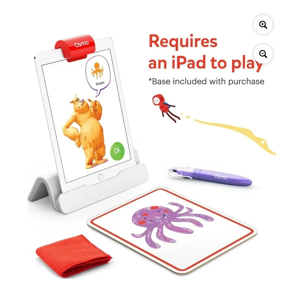 Osmo Monster Starter Kit iPad Base Drawing Board Erasable Marker Kids‎